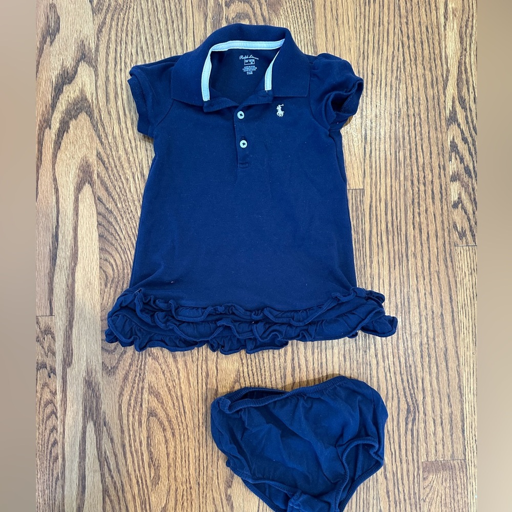 Ralph Lauren baby polo dress Navy 18M
